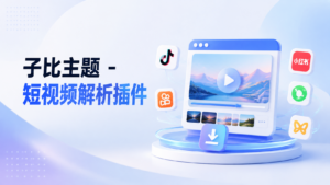 子比主题 – 短视频解析插件-安澜博客 | 技术分享与建站资源分享平台
